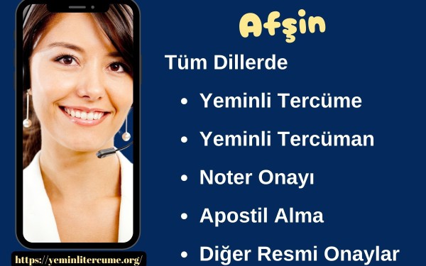 Yeminli Tercüman Afşin
