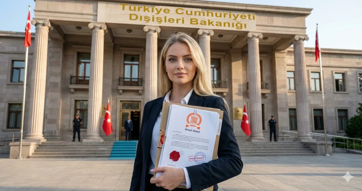 Çankırı'dan gönderilen evraklar için Ankara Dışişleri ve Konsolosluk apostil tasdik işlemleri.