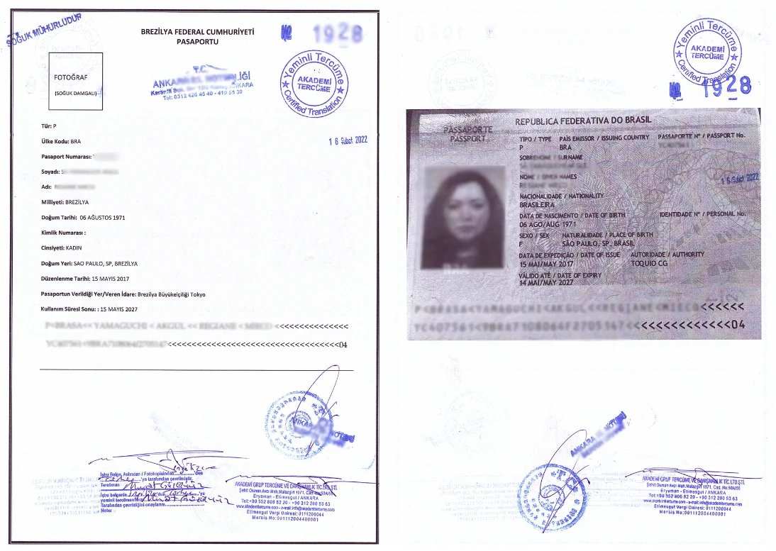 istediğiniz dilde pasaport tercüme