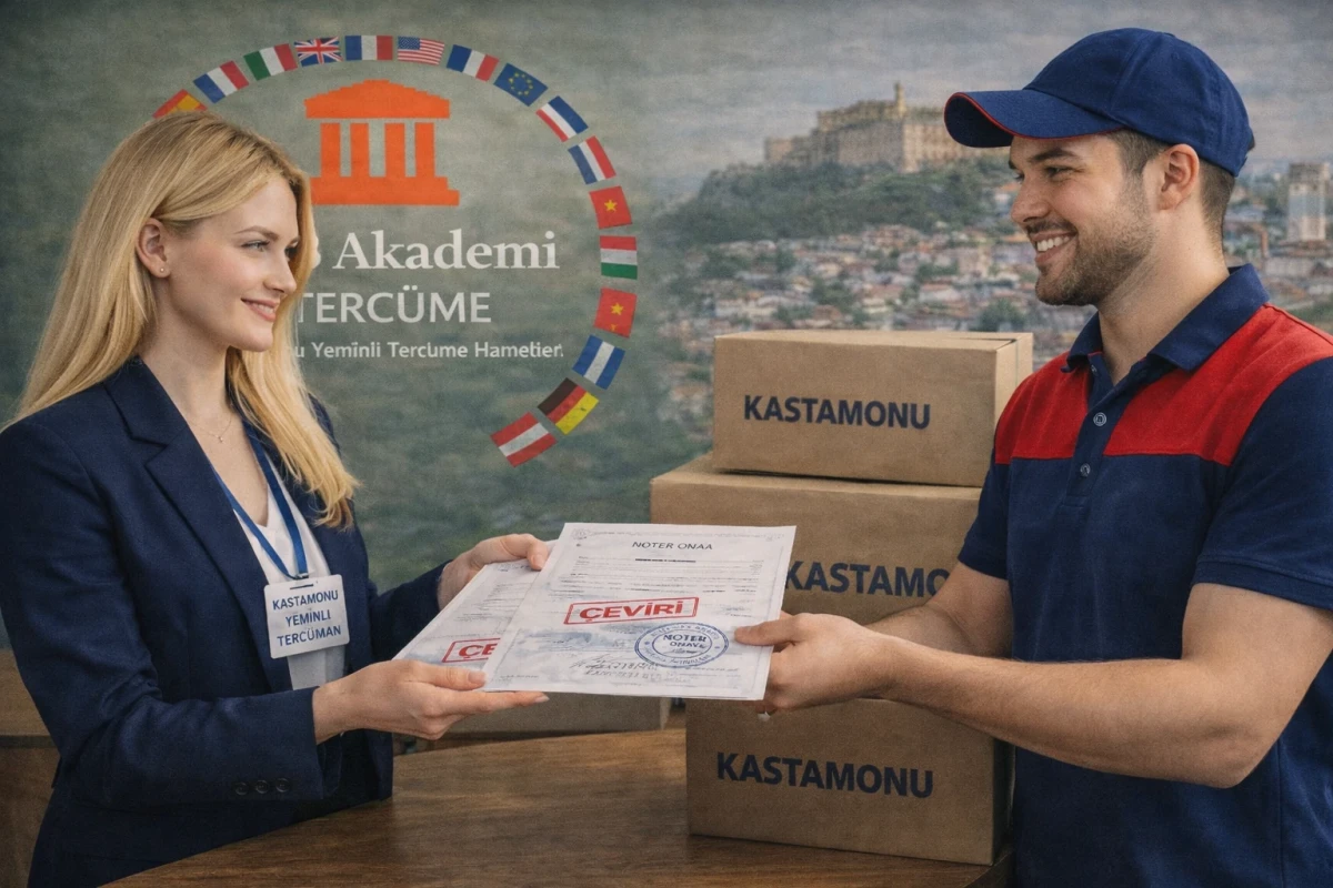 Tercüme edilen evrakların kargo ile Kastamonu ilçelerine gönderimi