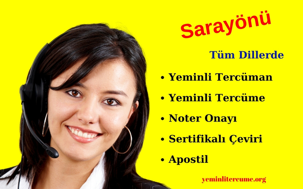 sarayönü yeminli tercüman